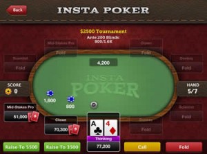 Insta Poker Mobile Device