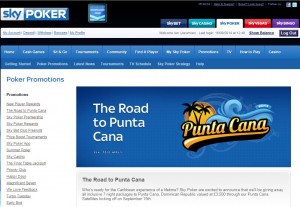 Sky Poker UK Promotion Punta Cana