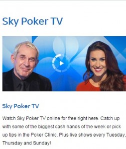 Sky Poker TV