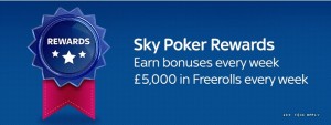Sky Poker Rewards Bonus