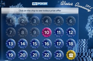 Sky Poker Winter Giveaway Promotion