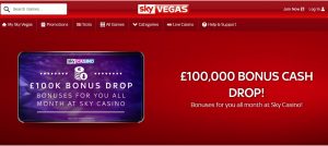 Sky Casino Bonus Cash Drop