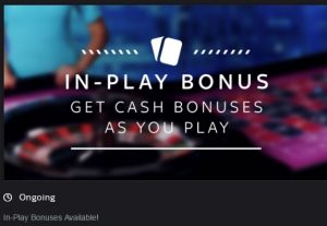 Sky Casino IN Play Bonus