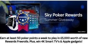 Sky Poker Rewards Summer Giveaway