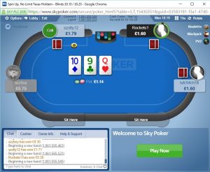 Spin Up Table Sky Poker