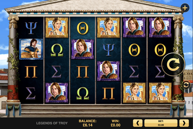 Legends of Troy on Bet365 Games