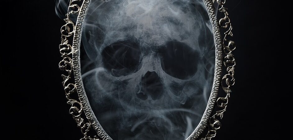 Ghost tactics in poker image of a smoky skull in an ornate frame